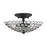 Livex Cassandra 2 Light Semi Flush Mount, Black - 40441-04