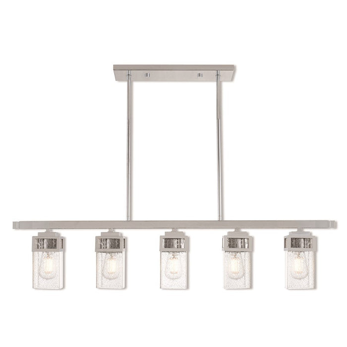 Livex Lighting Harding Linear Chandelier, Polished Chrome