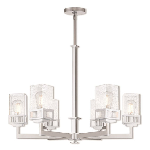 Livex Lighting Harding 6 Light Chandelier, Polished Chrome