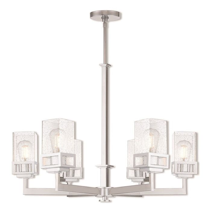 Livex Lighting Harding 6 Light Chandelier, Polished Chrome