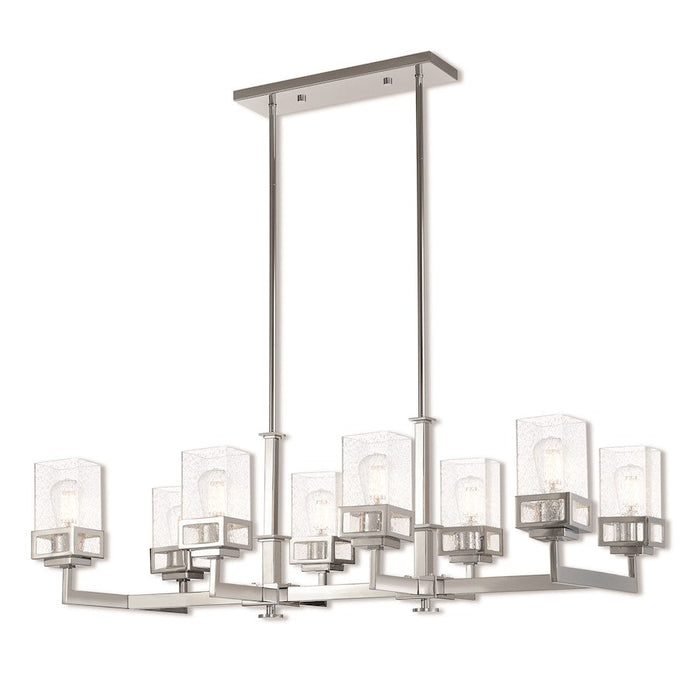 Livex Lighting Harding Linear Chandelier, Polished Chrome