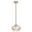 Livex Art 1 Light Mini Pendant, Brushed Nickel/Smoke - 40607-91