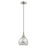 Livex Lighting Art Glass 1 Light Mini Pendant, Smoke