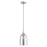 Livex Lighting Art Glass 1 Light Mini Pendant, Nickel