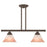 Livex Wynnewood 2 Light 24" Linear Chandelier, Bronze - 40722-07