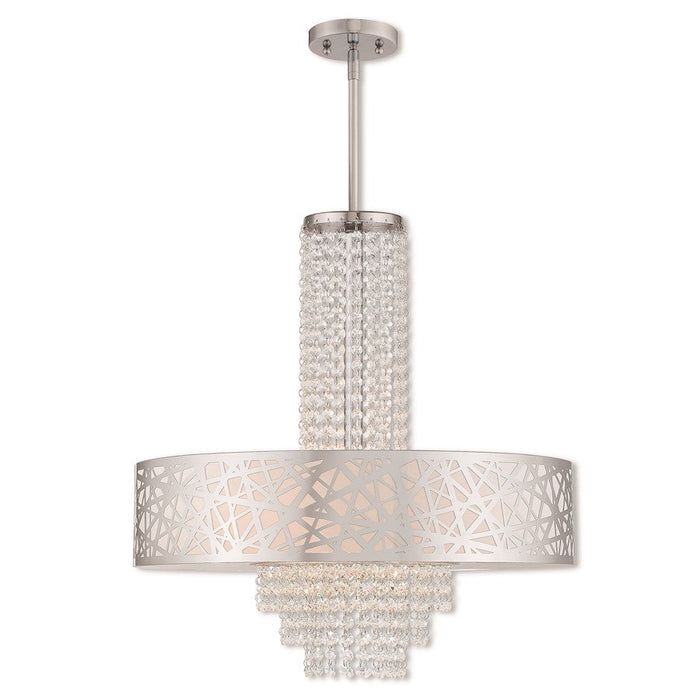 Livex Lighting Allendale Pendant Chandelier, Polished Chrome