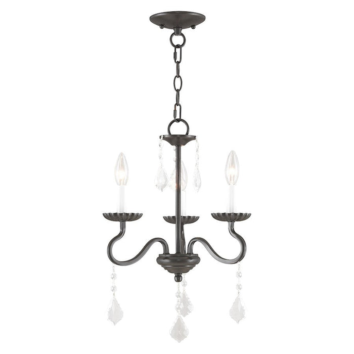 Livex Callisto 3 Light Mini Chandelier, English Bronze - 40773-92