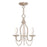 Livex Alessia 3 Light Mini Chandelier, Brushed Nickel - 40793-91