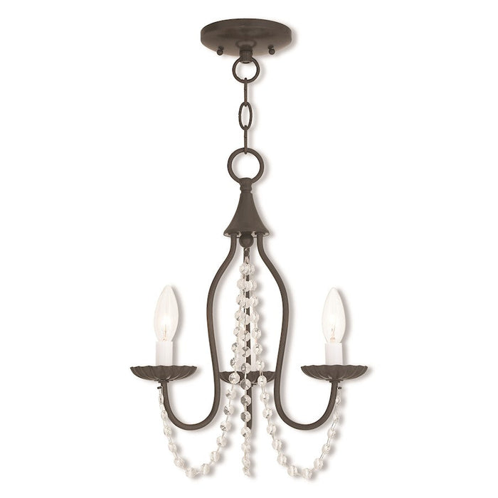 Livex Alessia 3 Light Mini Chandelier, English Bronze - 40793-92