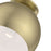 Livex Piedmont 1 Light Flush Mount, Brass/Brass Metal/White Inside