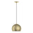 Livex Piedmont 1 Light Pendant, Brass/Brass Metal/White Inside - 40801-01