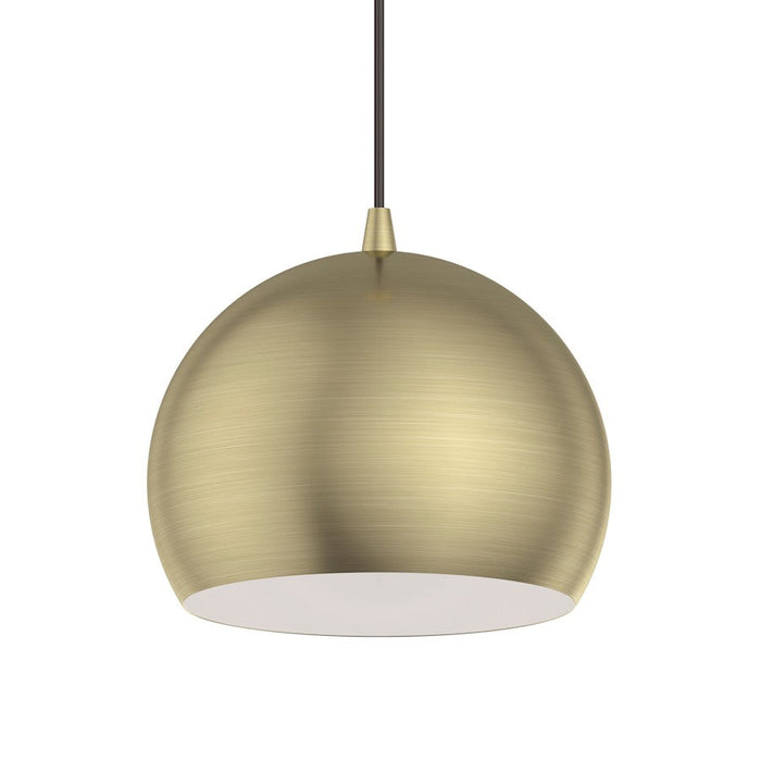 Livex Piedmont 1 Light Pendant, Brass