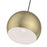 Livex Piedmont 1 Light Pendant, Brass