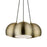 Livex Piedmont 3 Light Multi Pendant, Brass/White Inside