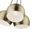 Livex Piedmont 3 Light Multi Pendant, Brass/White Inside