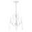 Livex Caterina 3 Light Chandelier, Antique White with Clear Crystals - 40843-60