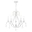 Livex Caterina 5 Light Chandelier, Antique White with Clear Crystals - 40845-60