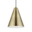 Livex Dulce 1 Light Pendant, Brass/Brass Metal/White Inside