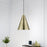 Livex Dulce 1 Light Pendant, Brass/Brass Metal/White Inside