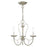 Livex Mirabella 3 Light Chandelier, Brushed Nickel - 40863-91