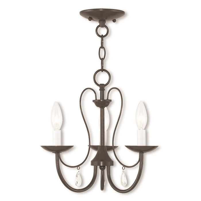 Livex Mirabella 3 Light Chandelier, English Bronze - 40863-92