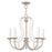 Livex Mirabella 5 Light Chandelier, Brushed Nickel - 40865-91