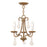 Livex Daphne 3 Light Mini Chandelier, Antique Gold Leaf - 40873-48