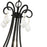 Livex Daphne 5 Light Chandelier, Black/Antique Brass/Clear Crystals