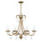 Livex Daphne 8 Light Large Chandelier, Gold Leaf/Clear Crystals - 40878-48