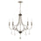 Livex Glendale 5 Light Chandelier, Brushed Nickel - 40885-91