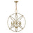 Livex Aria 5 Light Chandelier, Antique Brass - 40905-01