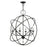 Livex Aria 6 Light Globe Pendant Chandelier