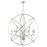 Livex Aria 12 Light Grande Foyer Chandelier, Nickel/Clear Crystals - 40909-91