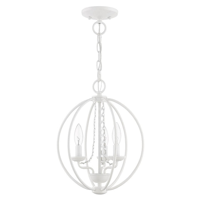 Livex Arabella 3 Light Globe Mini Chandelier/Semi-Flush Mount