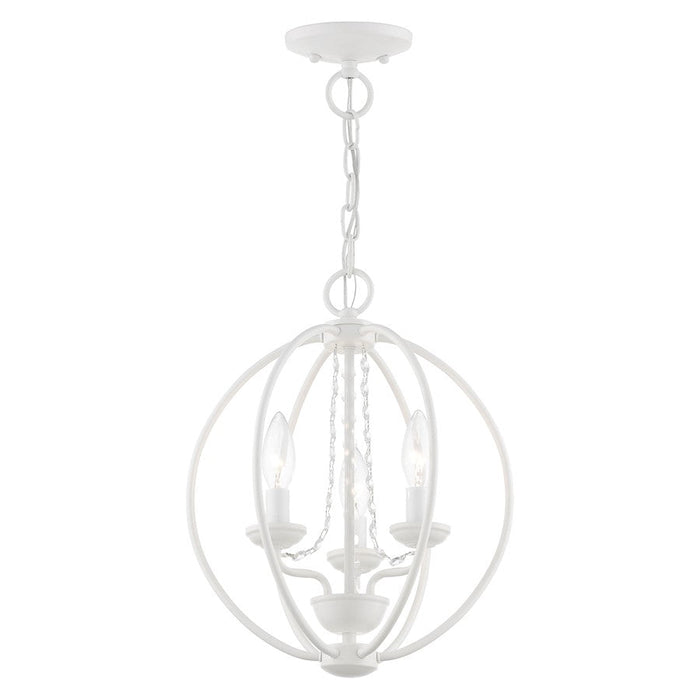 Livex Arabella 3 Light Globe Mini Chandelier/Semi-Flush Mount