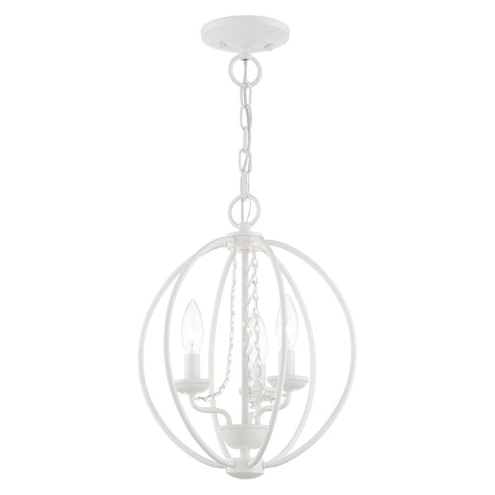 Livex Arabella 3 Light Globe Mini Chandelier/Semi-Flush Mount