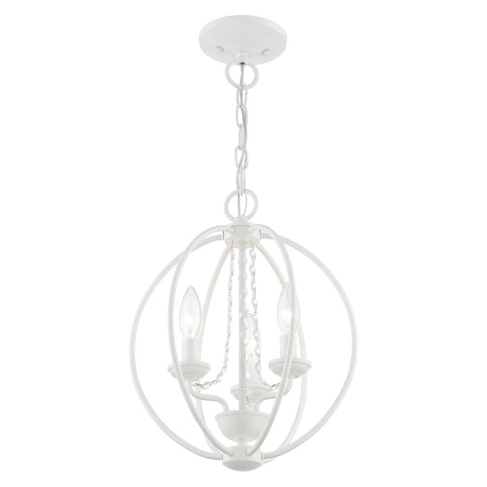 Livex Arabella 3 Light Globe Mini Chandelier/Semi-Flush Mount