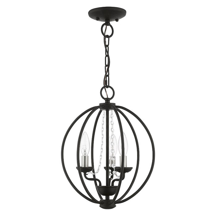 Livex Arabella 3 Light Globe Mini Chandelier/Semi-Flush Mount