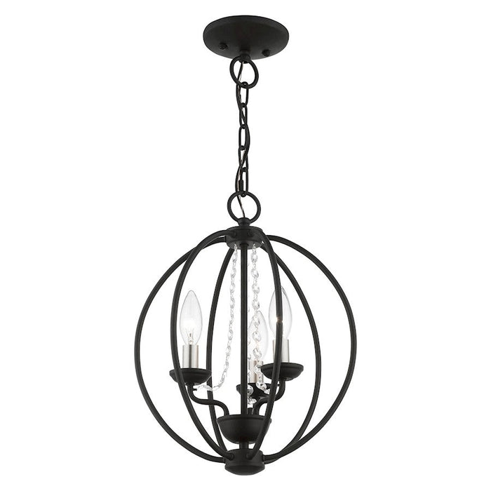 Livex Arabella 3 Light Globe Mini Chandelier/Semi-Flush Mount