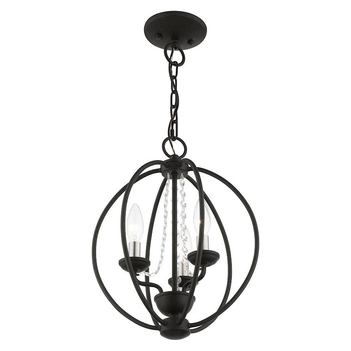 Livex Arabella 3 Light Globe Mini Chandelier/Semi-Flush Mount