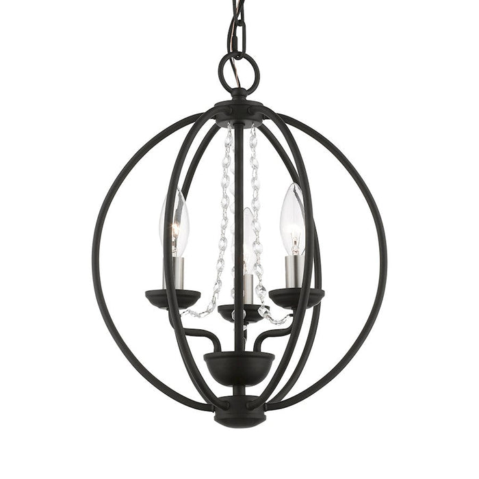 Livex Arabella 3 Light Globe Mini Chandelier/Semi-Flush Mount