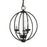 Livex Arabella 3 Light Globe Mini Chandelier/Semi-Flush Mount