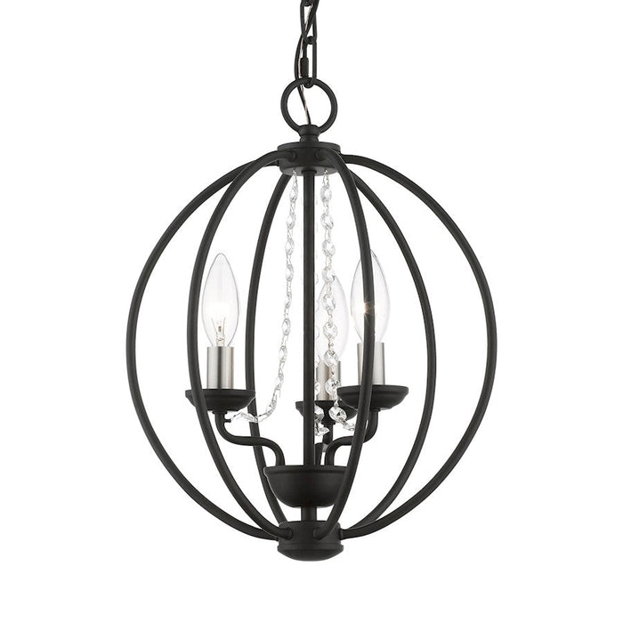 Livex Arabella 3 Light Globe Mini Chandelier/Semi-Flush Mount