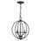 Livex Arabella 3 Light Globe Mini Chandelier/Semi-Flush Mount