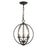 Livex Arabella 3 Light Globe Mini Chandelier/Semi-Flush Mount