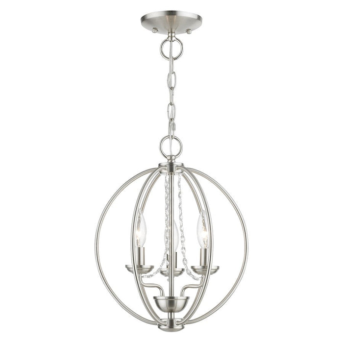 Livex Arabella 3 Light Globe Mini Chandelier/Semi-Flush Mount