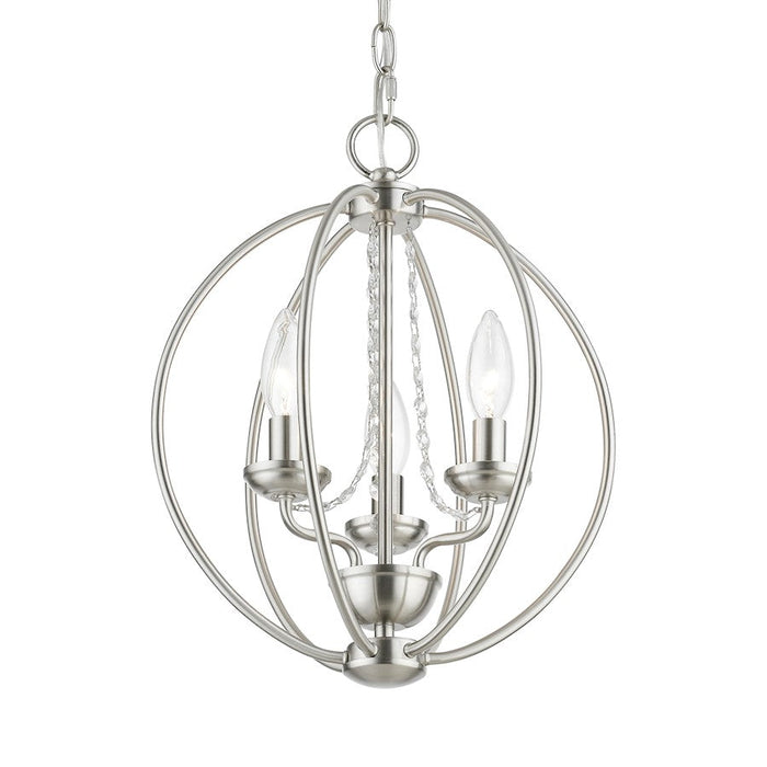 Livex Arabella 3 Light Globe Mini Chandelier/Semi-Flush Mount