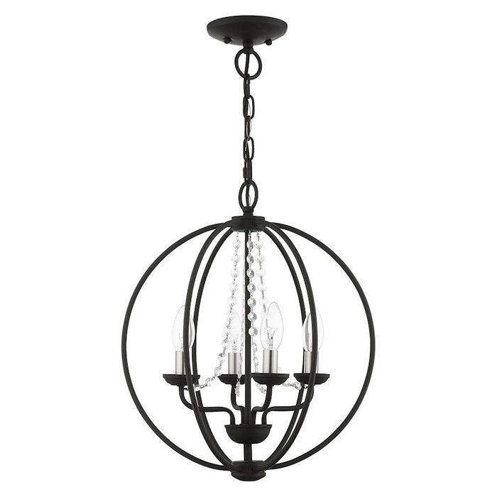 Livex Arabella 4 Light Globe Chandelier/Semi-Flush Mount