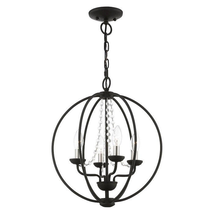 Livex Arabella 4 Light Globe Chandelier/Semi-Flush Mount