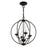 Livex Arabella 4 Light Globe Chandelier/Semi-Flush Mount